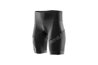 2XU Women's Compression Cycle Short - Black Background Image