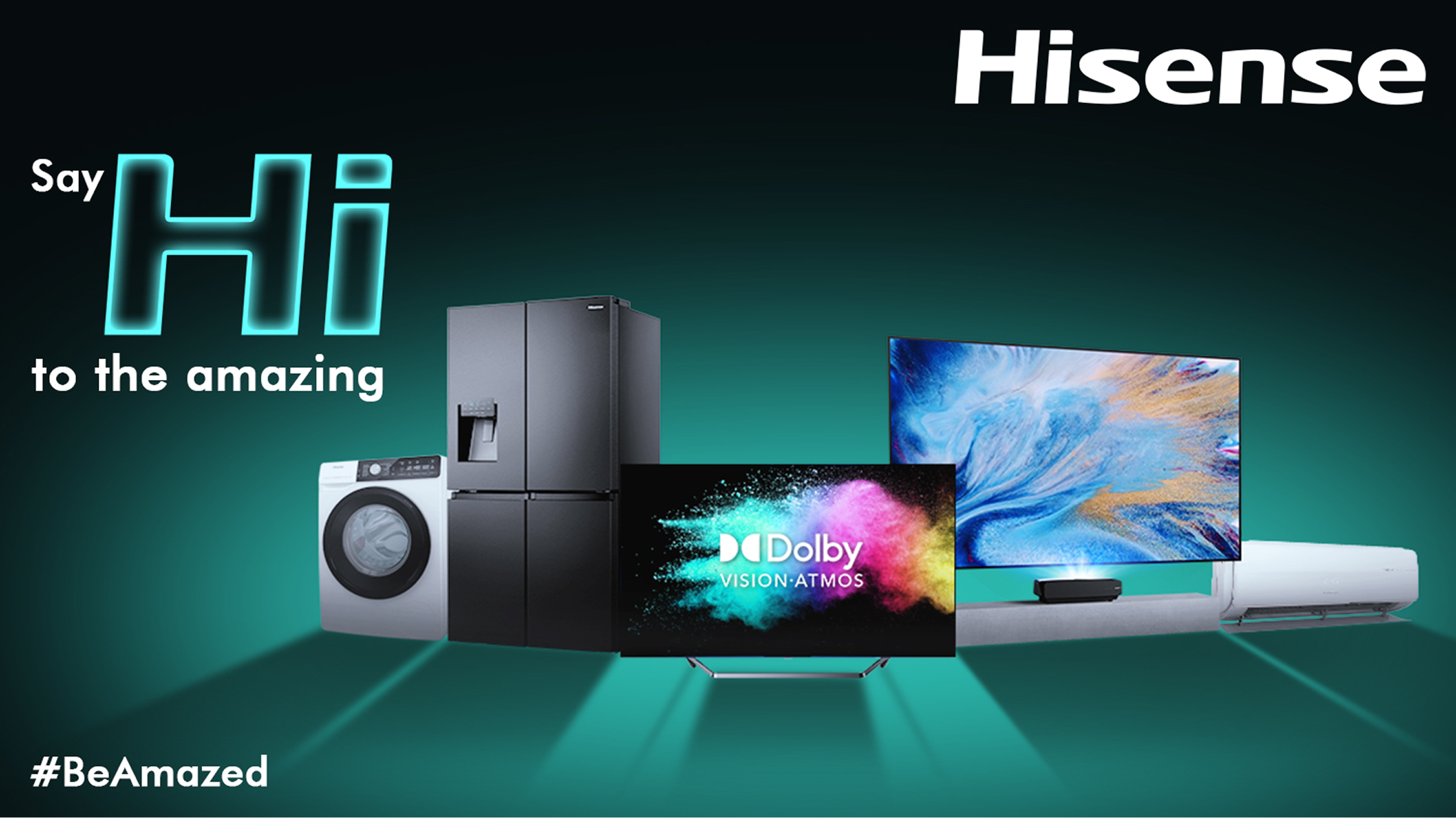 Hisense Brand Store Hero Banner, Say Hi to the Amazing