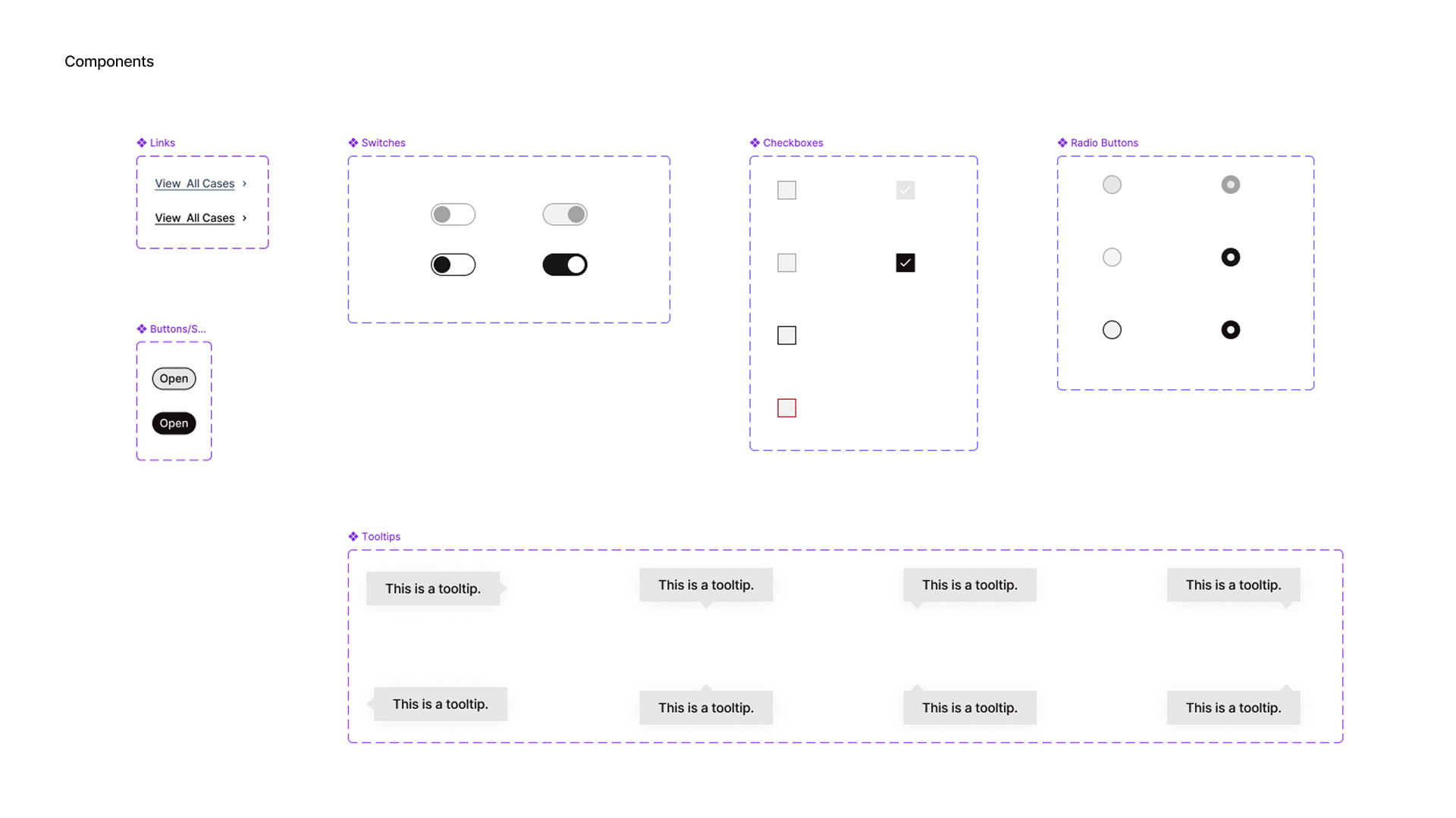 Witness design system, page 4