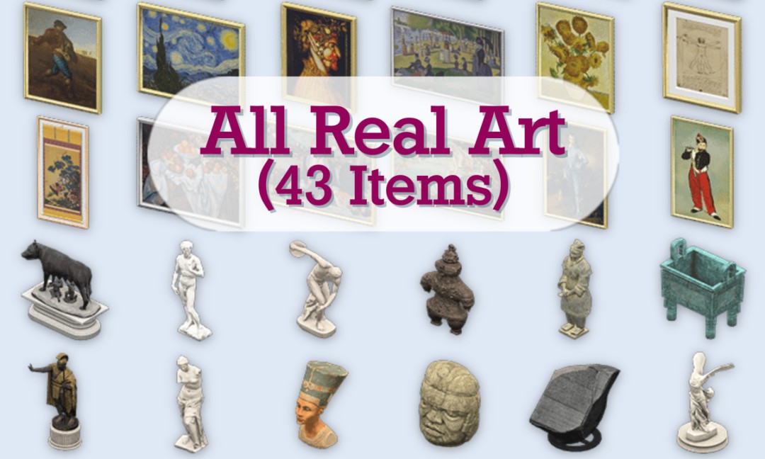 Real Art Set in Animal Crossing New Horizons