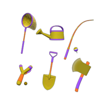 Golden Tools DIY Set in Animal Crossing New Horizons