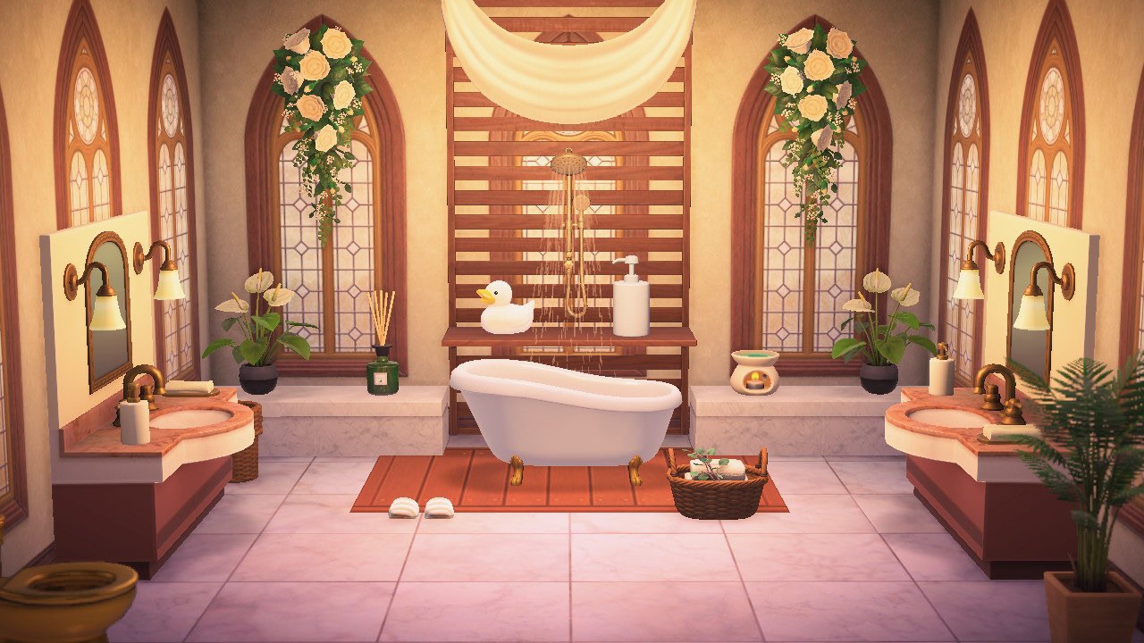 Elegant Bathroom Collection in Animal Crossing New Horizons