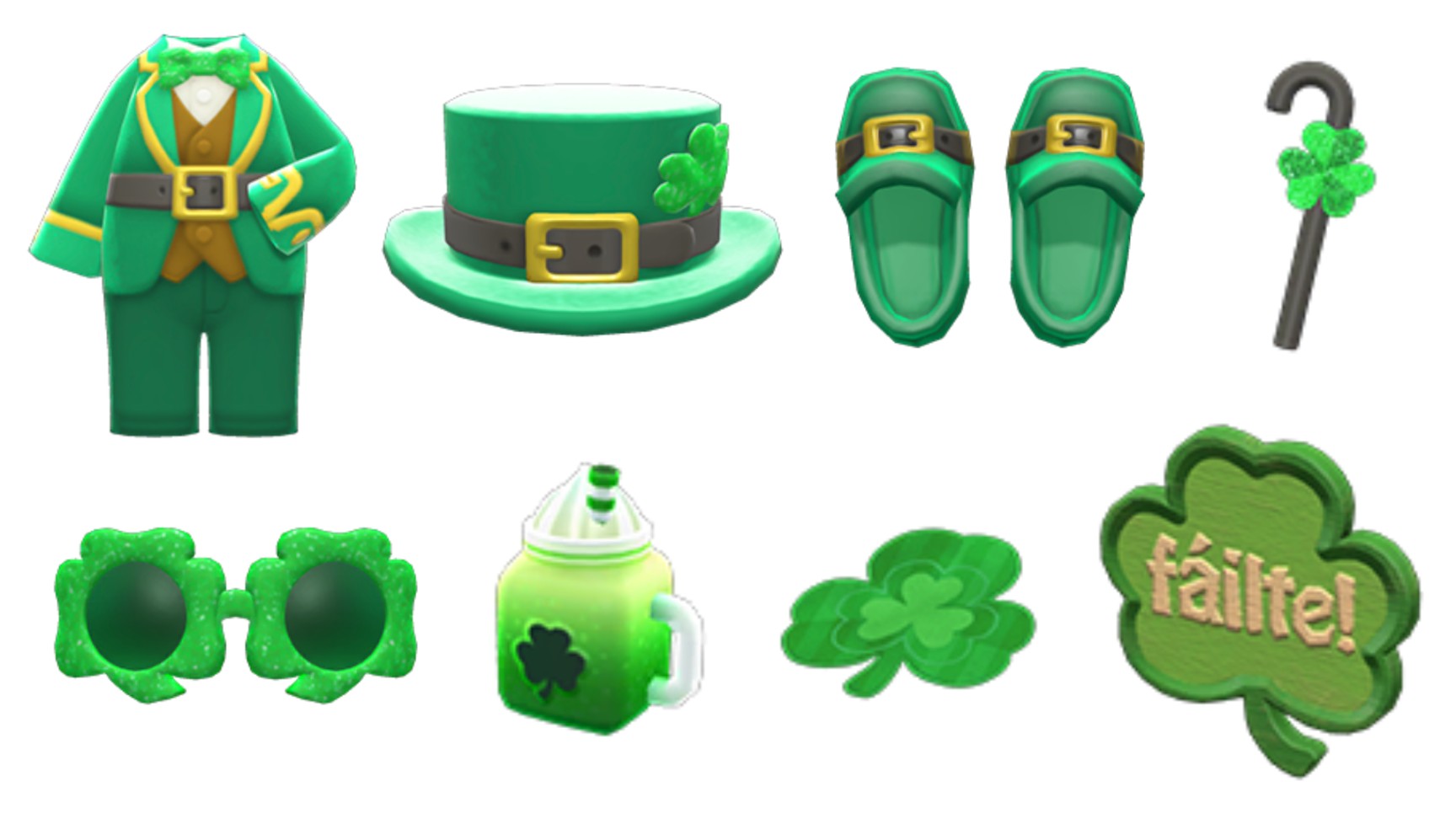 Shamrock Day Bundle in Animal Crossing New Horizons
