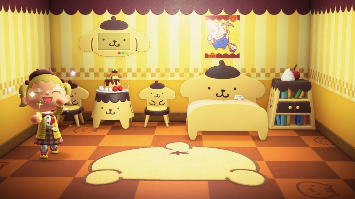 Pompompurin Set in Animal Crossing New Horizons