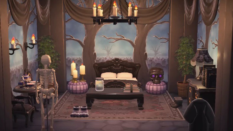 Spooky Bedroom Collection in Animal Crossing New Horizons