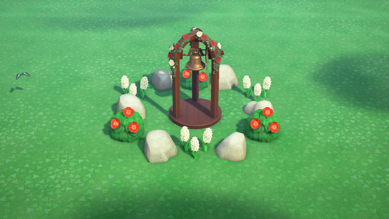 Brown Bell Rock Garden in Animal Crossing New Horizons