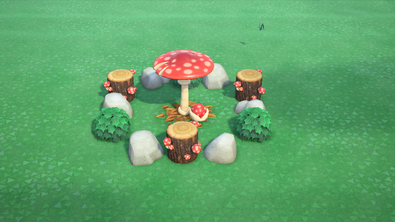 Red Mush Rock Garden in Animal Crossing New Horizons