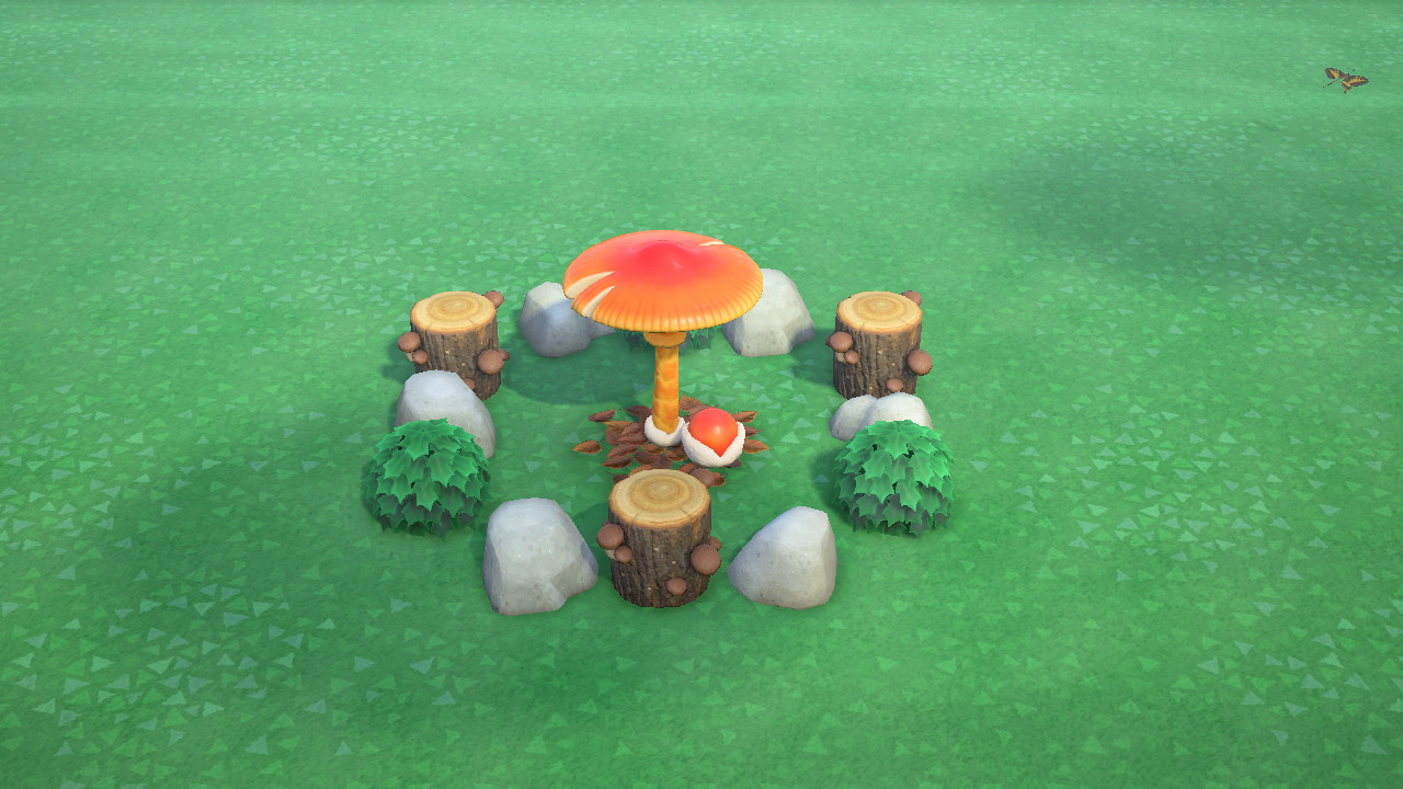 Brown Mush Rock Garden in Animal Crossing New Horizons