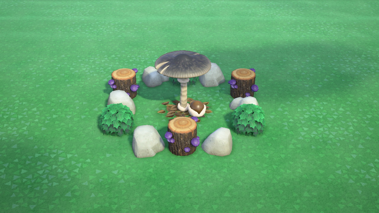 Black Mush Rock Garden in Animal Crossing New Horizons