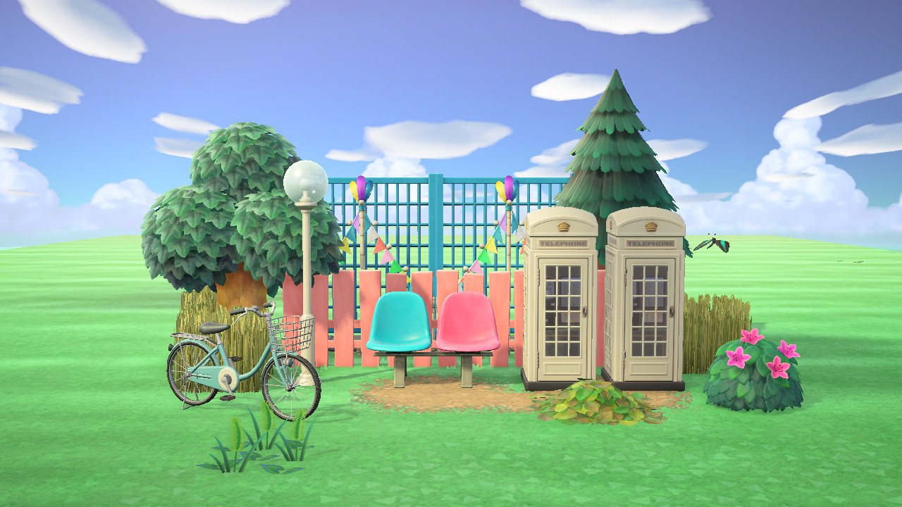 Pink Blue Phonebox Collection in Animal Crossing New Horizons