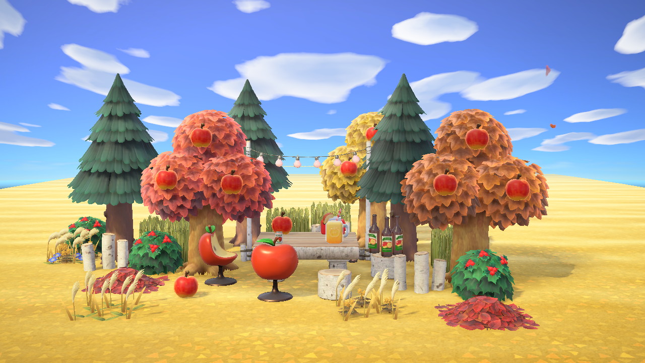 Apple Orchard Drinks Collection in Animal Crossing New Horizons