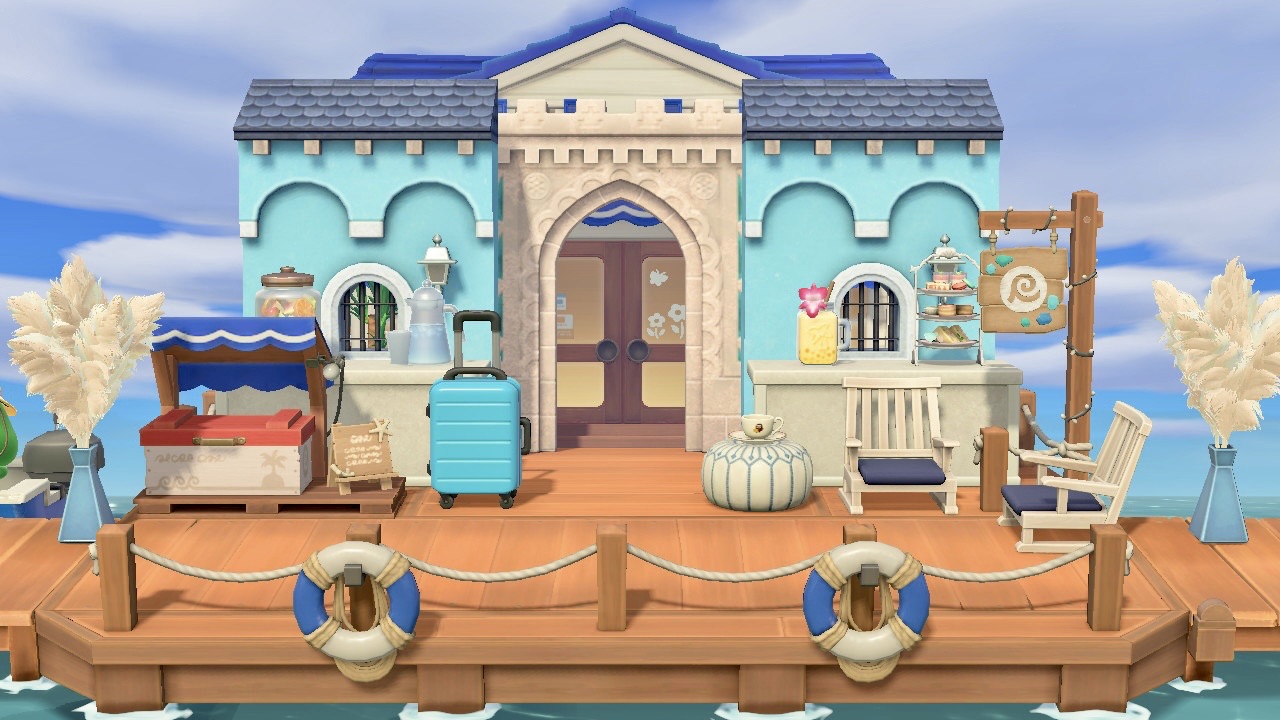 Blue Hotel Pier Collection in Animal Crossing New Horizons