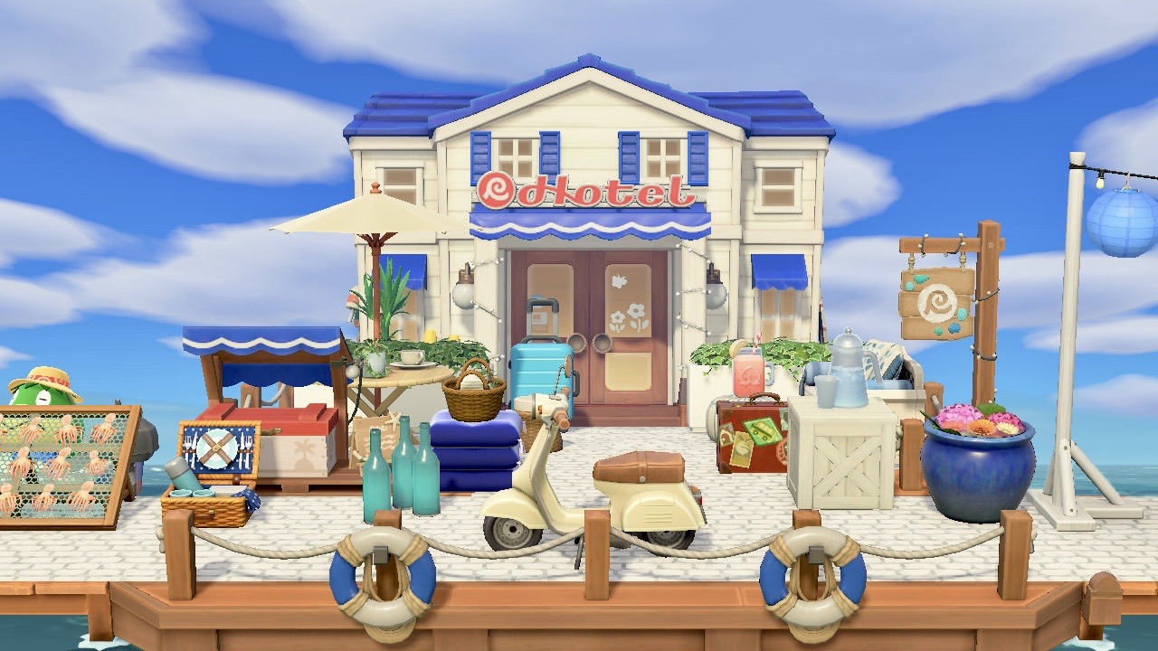Coastal Hotel Pier Collection in Animal Crossing New Horizons