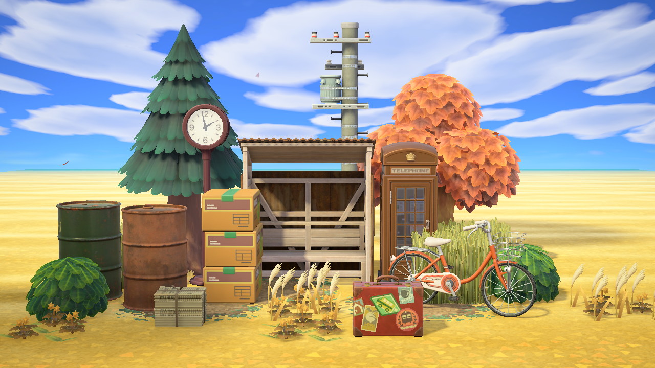 Abandoned Transport Stop in Animal Crossing New Horizons