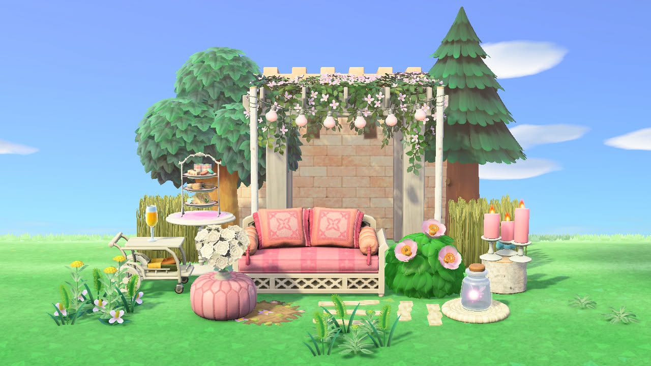 Valentine Afternoon Tea Space in Animal Crossing New Horizons