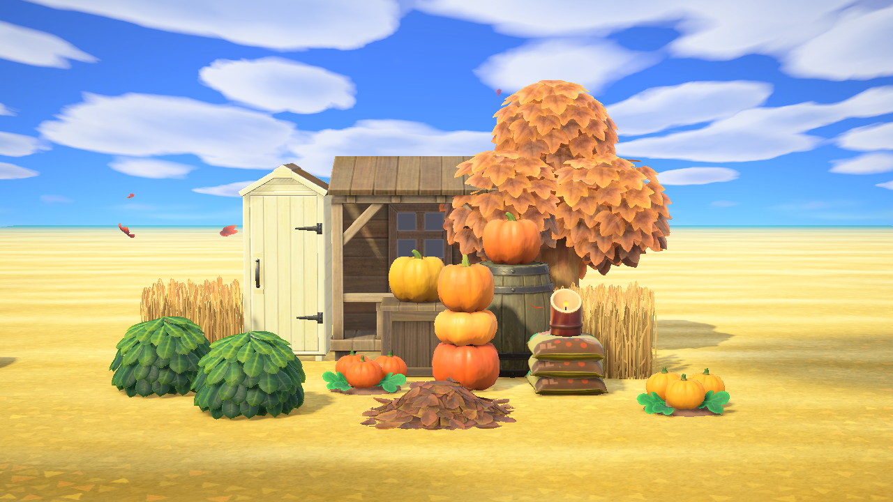 Small Fall Storage Spot in Animal Crossing New Horizons