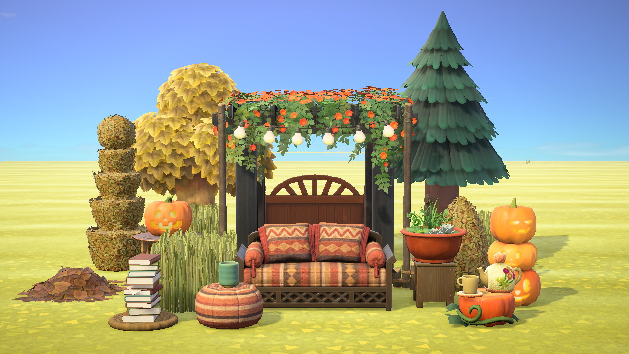 Cozy Fall Resting Spot in Animal Crossing New Horizons
