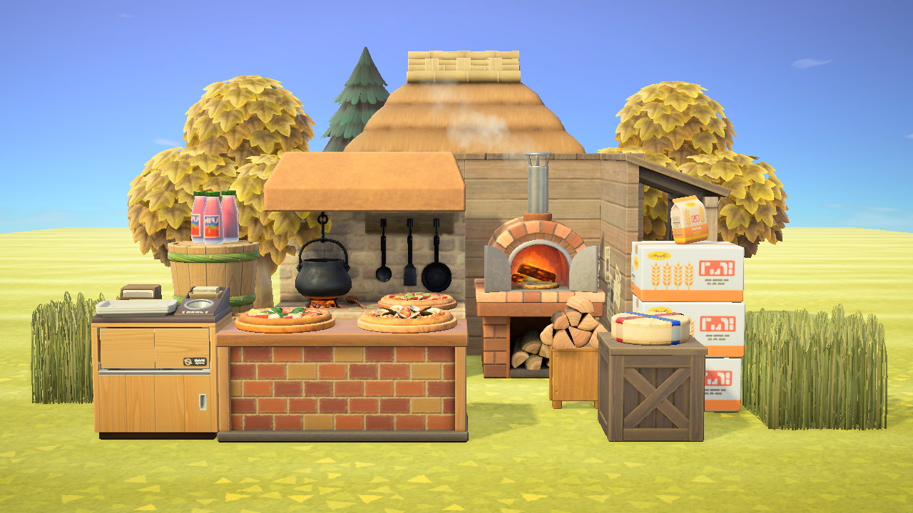Cozy Fall Pizzaria in Animal Crossing New Horizons
