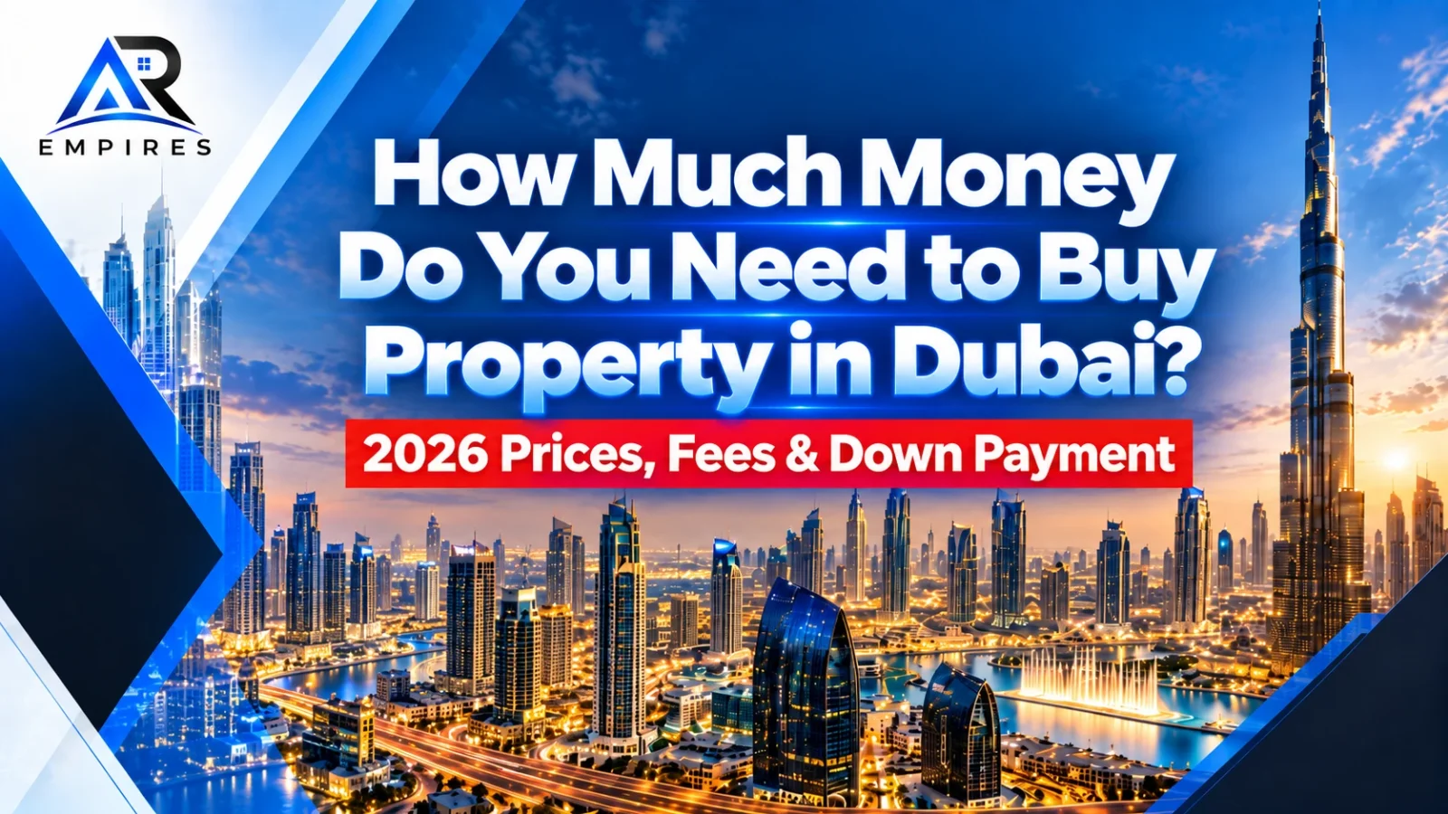 Dubai apartment buildings and property buying cost guide for 2026