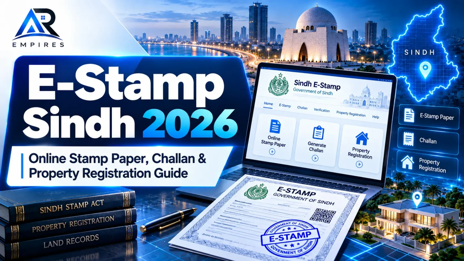 E Stamp Sindh 2026 online stamp paper Challan 32-A and property registration guide