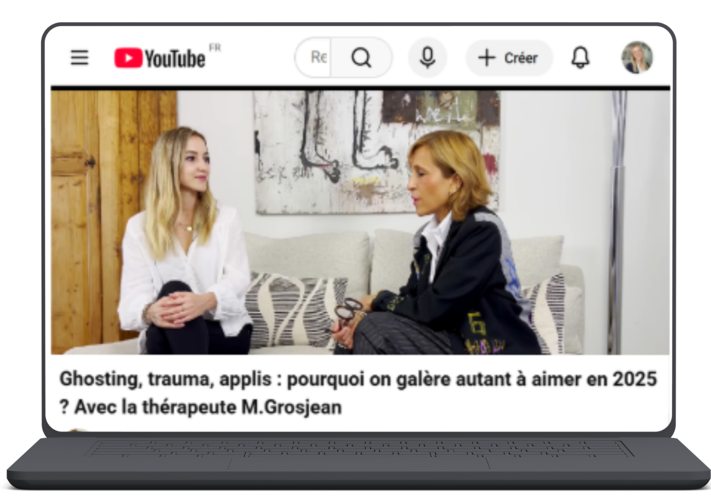 Chaîne YouTube et podcast pour thérapeute de couple — stratégie de contenu Aurea Agency