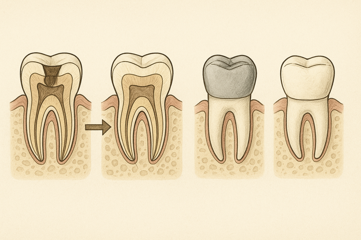 등촌역치과 신경치료 후 크라운치료 필요성 및 보철재료 비교
