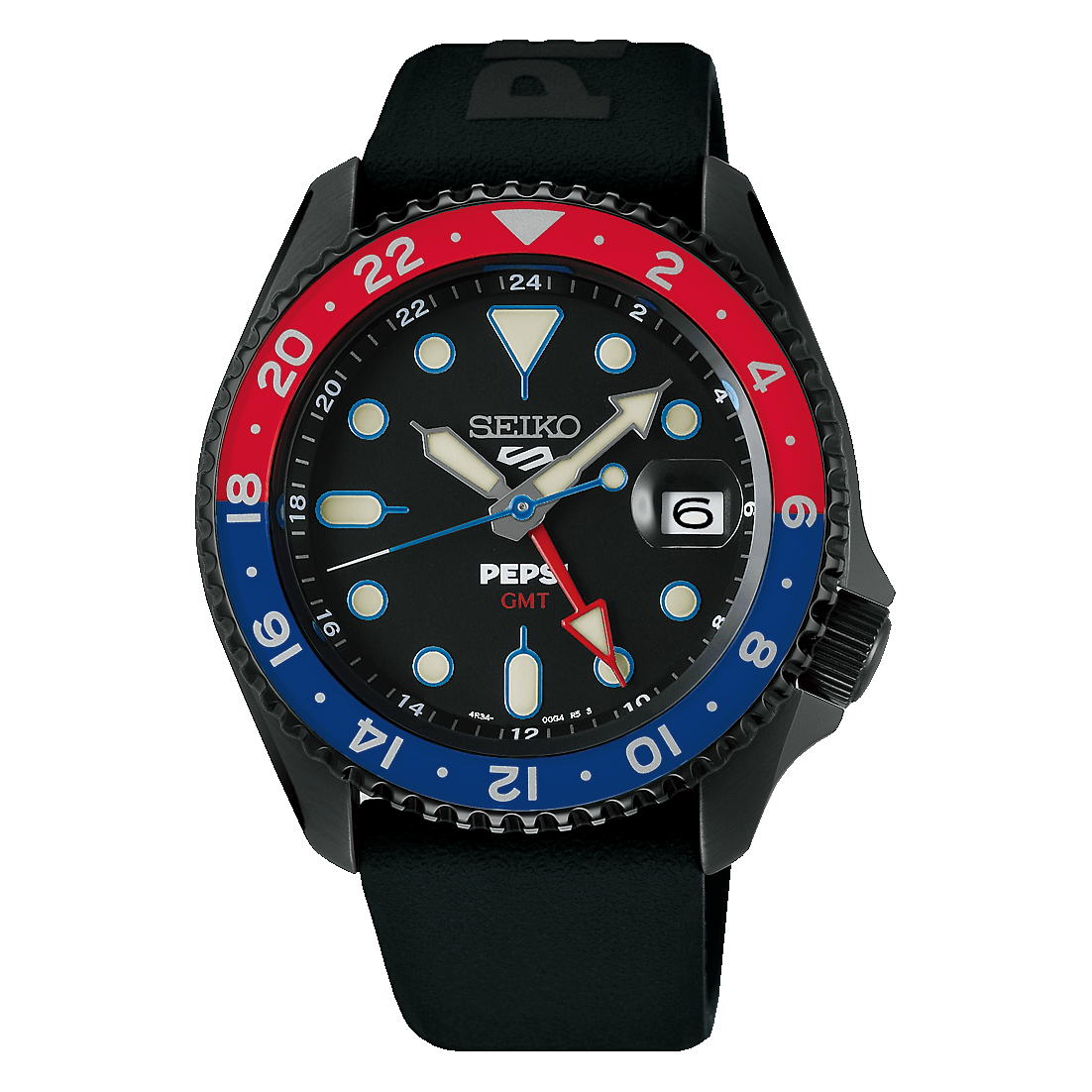 Seiko New 5 Sports Pepsi GMT Limited edition watch view 1