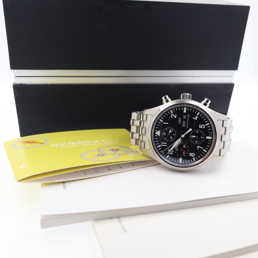 IWC Pilot Chronograph watch view 8