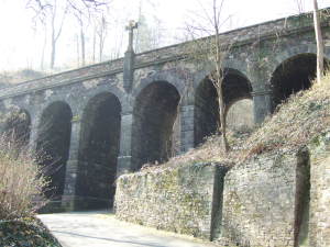 Schloss Stolzenfels に向かう橋