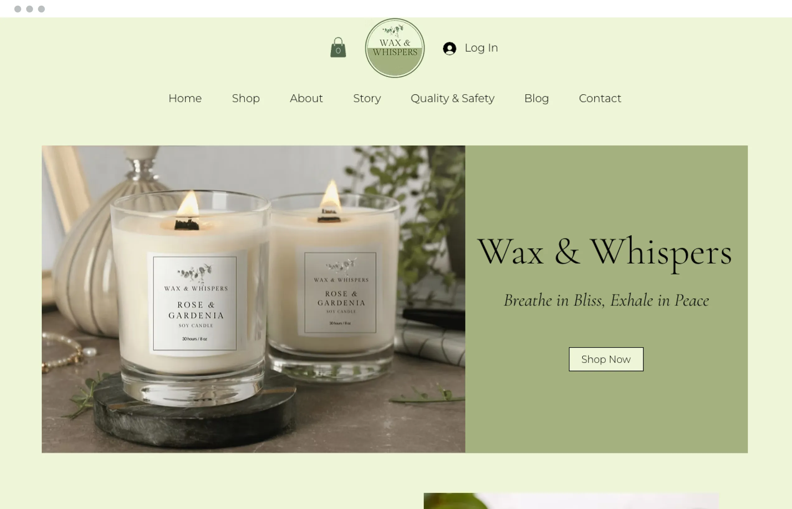 UENI Website Example