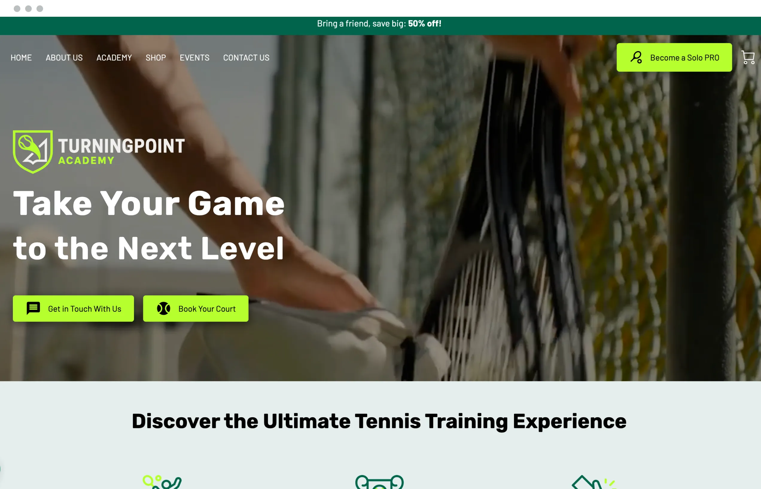 UENI Website Example
