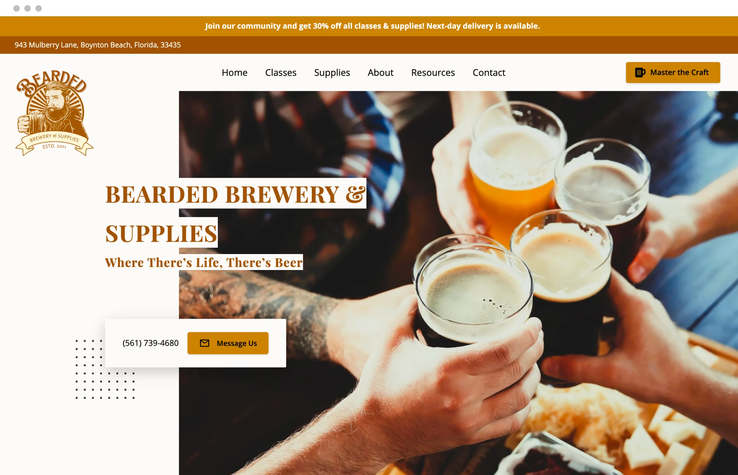 UENI Website Example