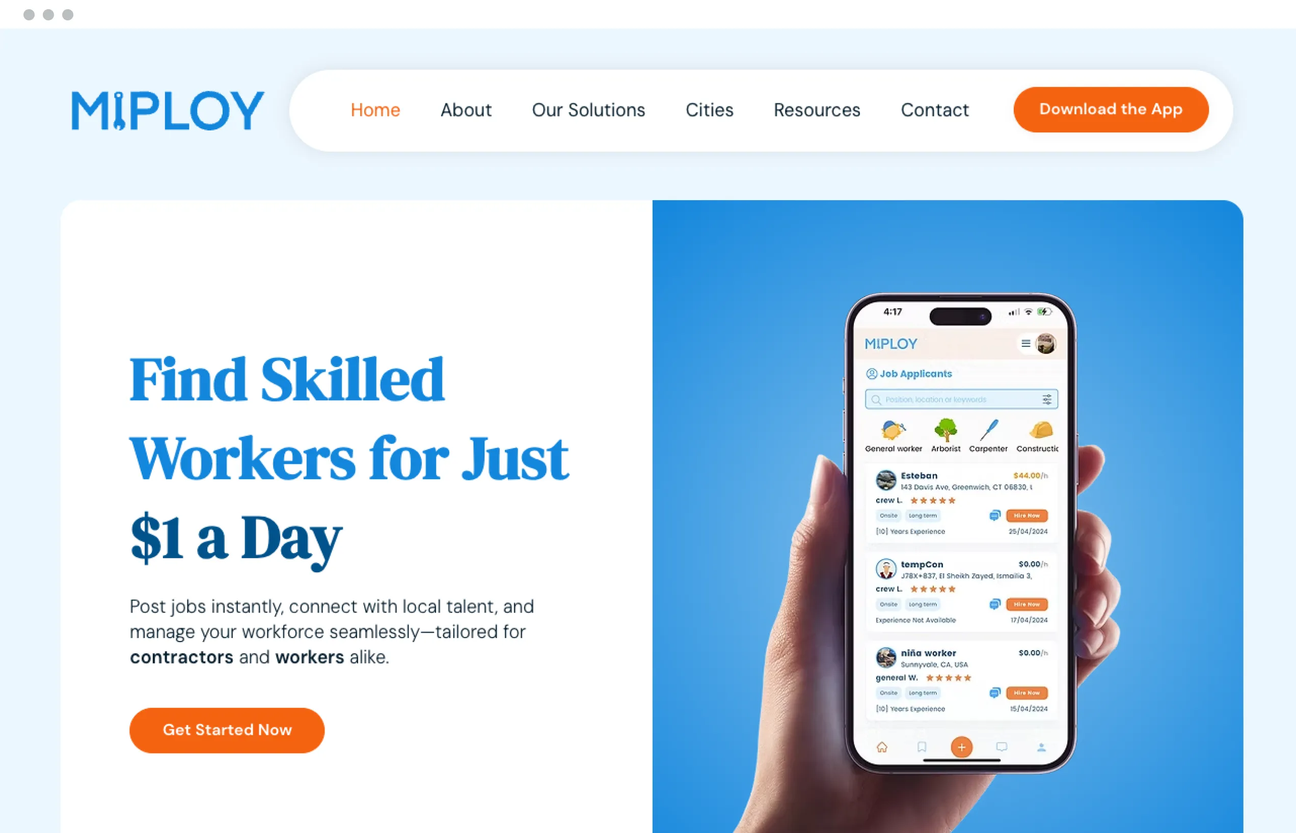 UENI Website Example