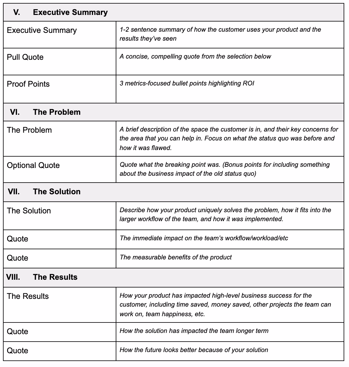 Case study template