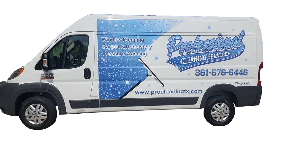 Professional Cleaning Services van
