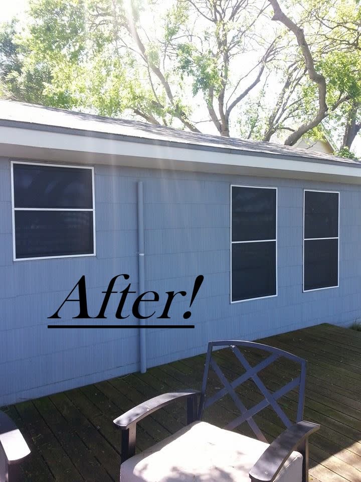 Solar screen installation