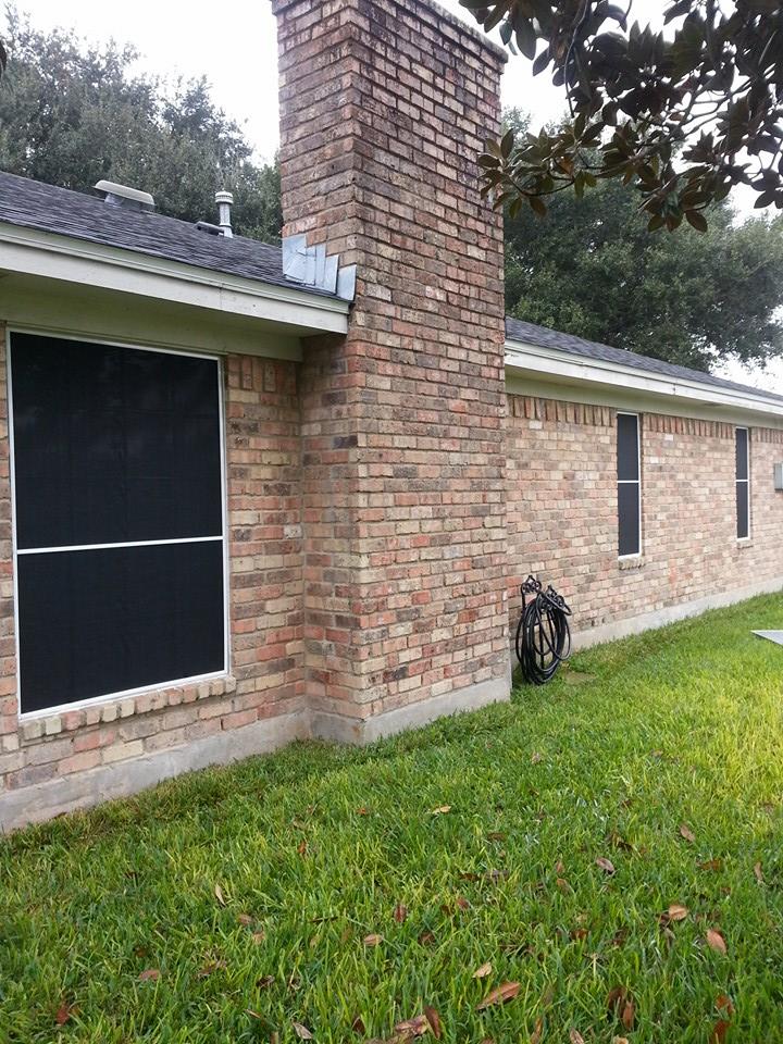 Chimney View after solar screens