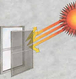 Solar screen installation