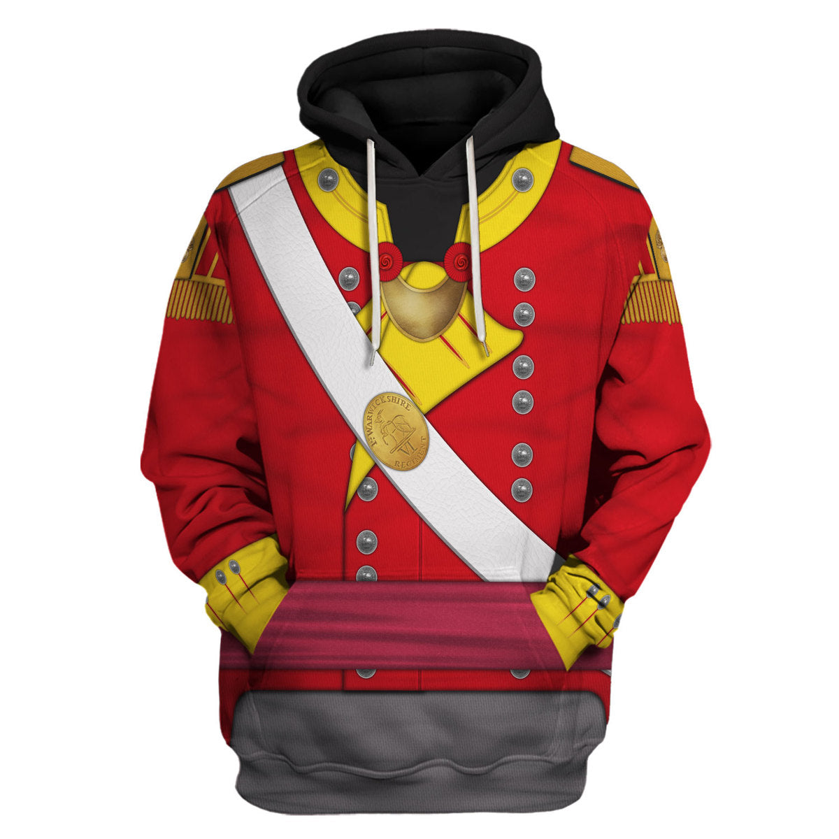 Gearhomie 6th Foot (Warwickshire) Officer-Grenadier Company (1812-1815) Uniform All Over Print hoodie