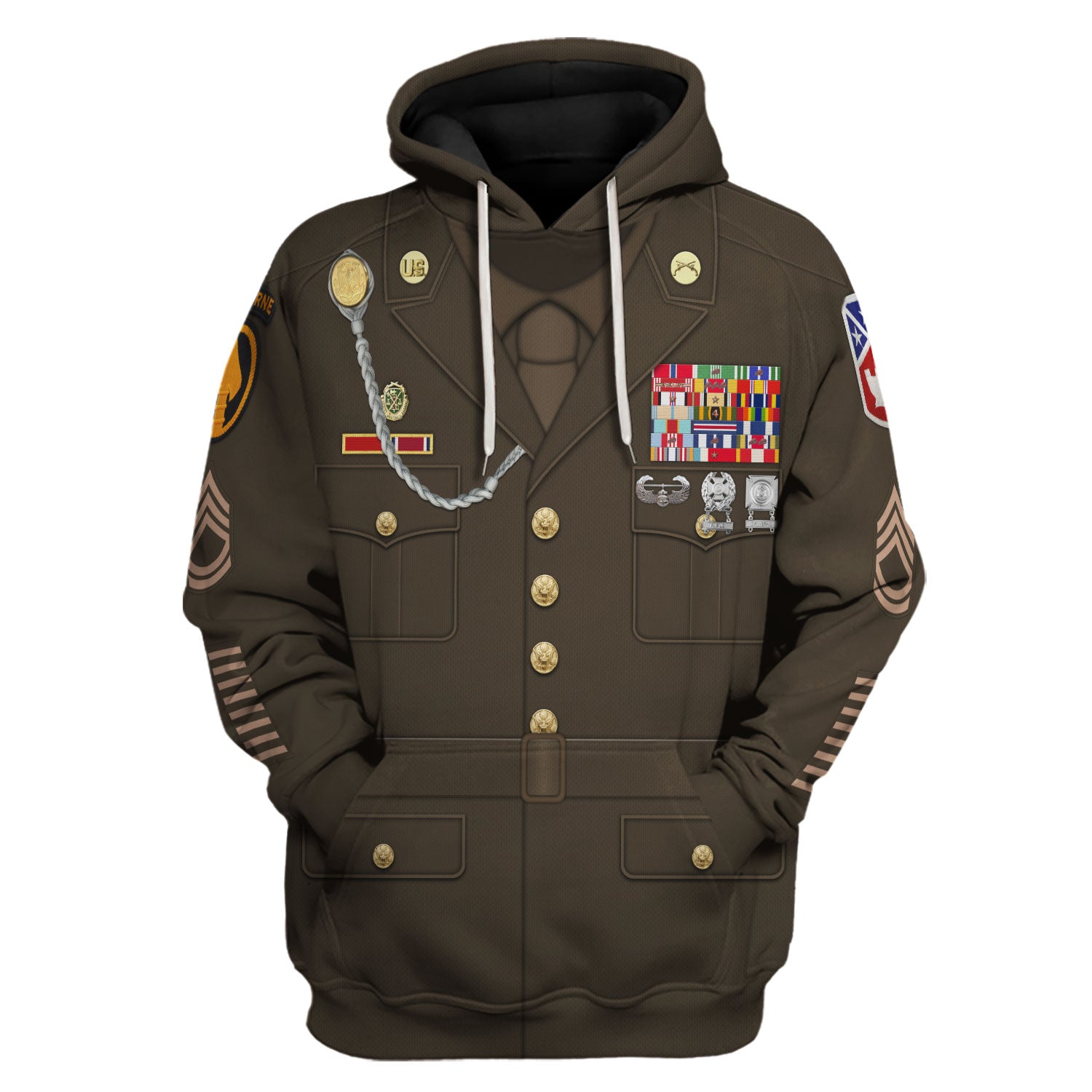 Gearhomie Enlisted Army Green Service Hoodie