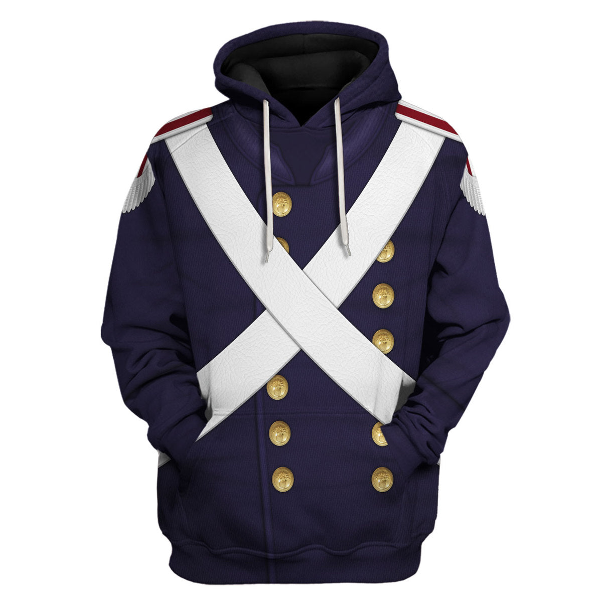Gearhomie French Imperial Guard-Young Guard Fusalier-Campaign Dress-1815 Uniform All Over Print hoodie zip