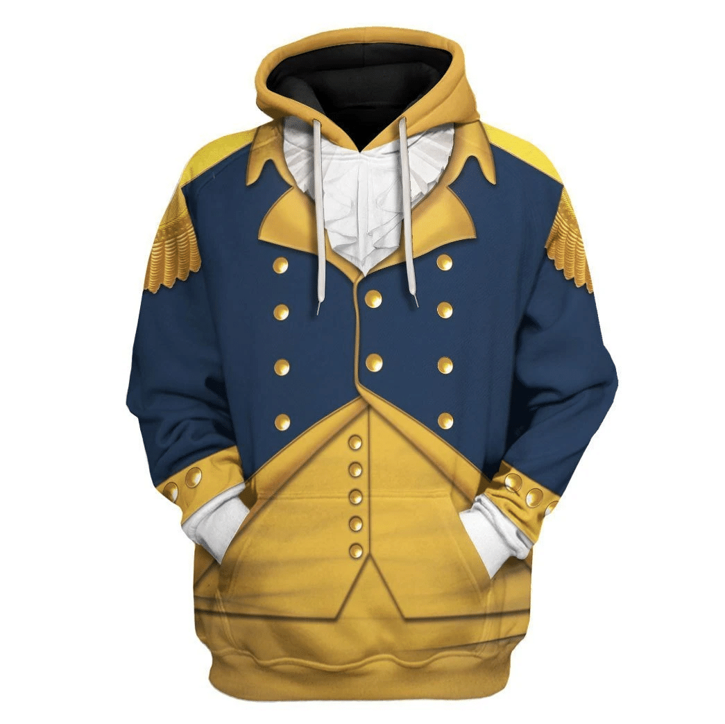 Gearhomie General George Washington Costume hoodie