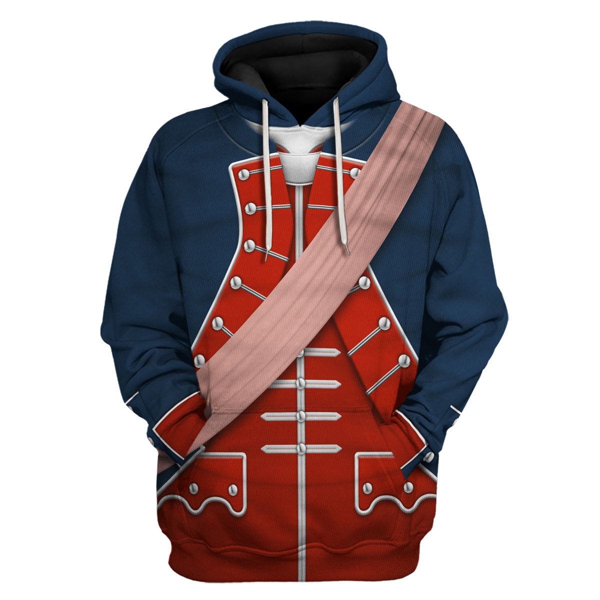 Gearhomie George Washington In Uniform As Colonel Uniform All Over Print hoodie