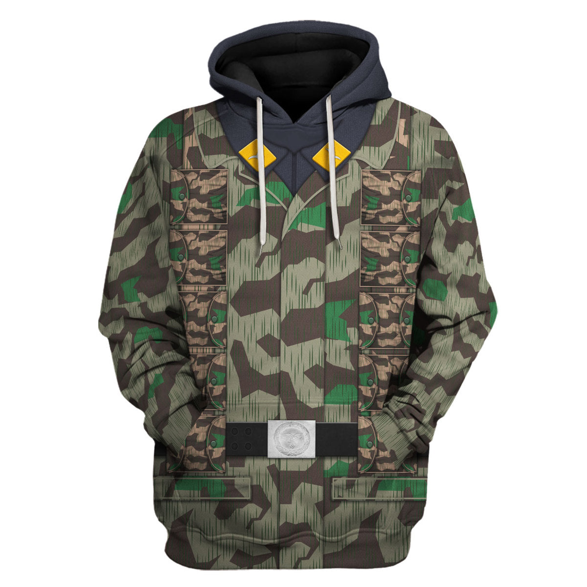 Gearhomie German Parachutist-Splinter Pattern Smock-Combat Uniform Costume hoodie