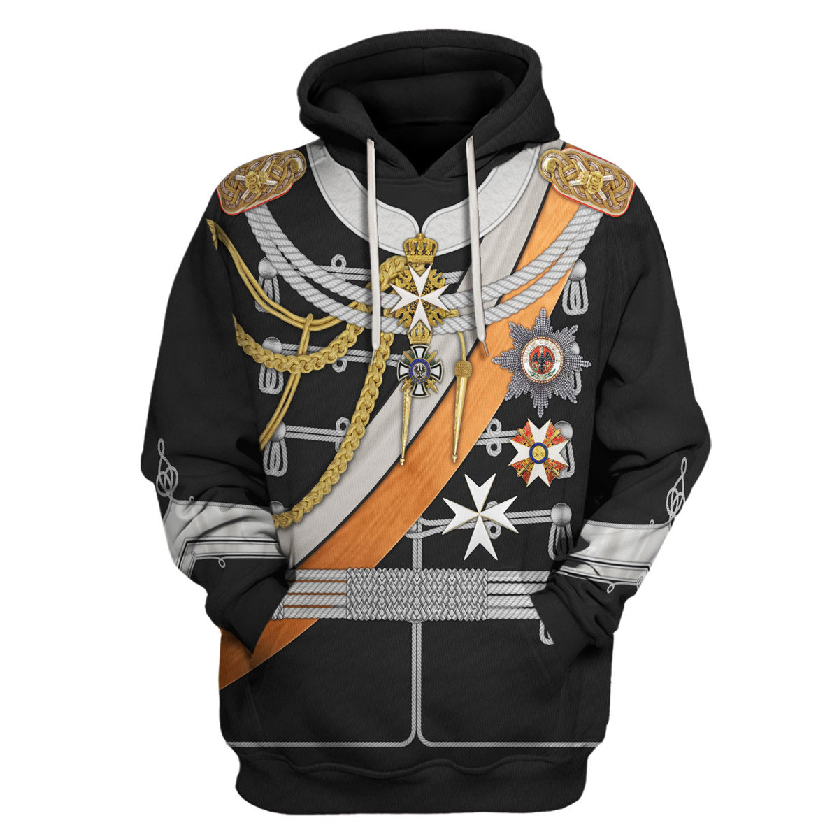 Gearhomie Kaiser Wilhelm II Uniform German Emperor & King of Prussia Costume hoodie