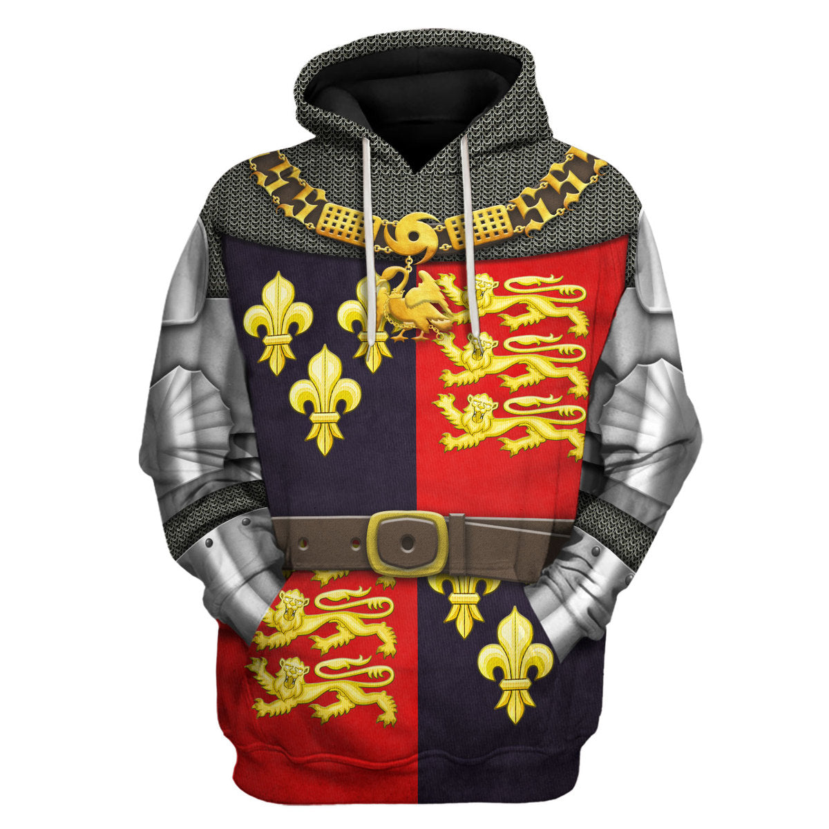 Gearhomie King Henry V-Battle of Agincourt Knights Costume hoodie