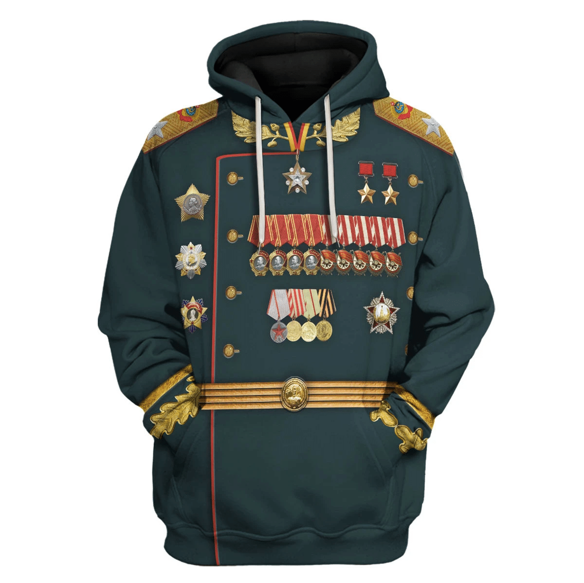 Gearhomie Konstantin Rokossovsky Red Army Commanders Costume hoodie