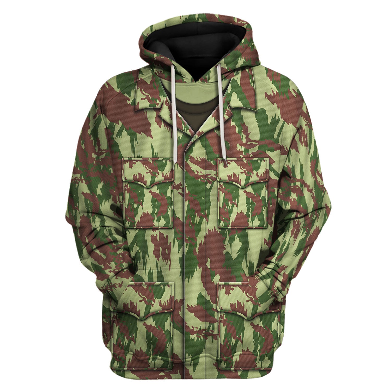 Gearhomie Lizard (Camouflage) Post War Costume hoodie