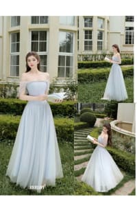 Jolie Loft - Váy xanh dáng dài đính đá Crystal đi tiệc tại Đà Nẵng size L