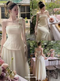 Áo ren nơ mix cv siu xinh dáng dài tôn dáng nữ đi tiệc tại Đà Nẵng size M